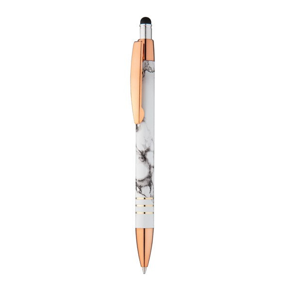 Cambria marmer metalen balpen met stylus