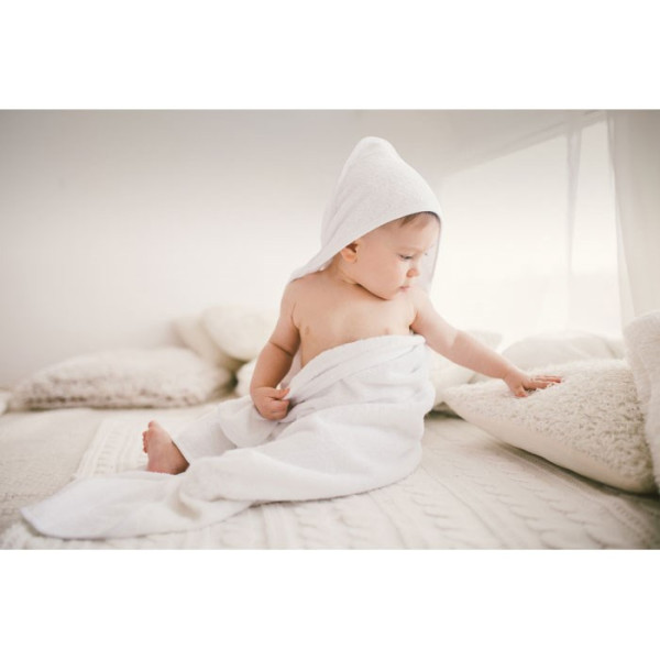 HUGME - Katoenen babyhanddoek met kap