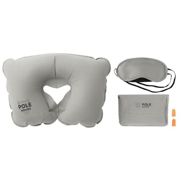 TRAVELPLUS - Reisset met kussen en masker