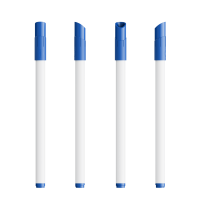 Wit / Blauw / Blauwe Inkt