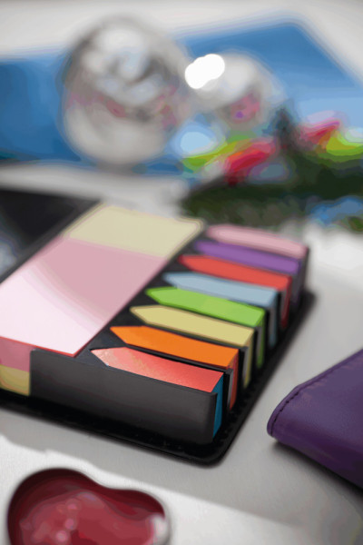 REMIND ME - Kunstlederen box met zelfklevende memoblaadjes