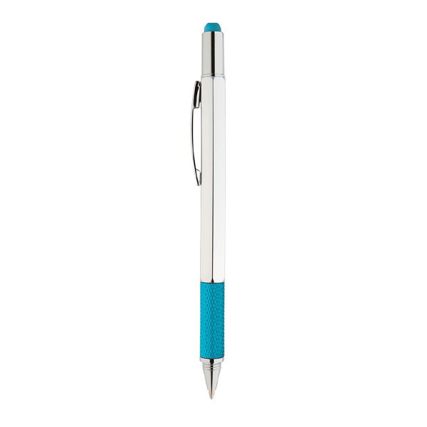 7 functie promotie balpen chroom met stylus